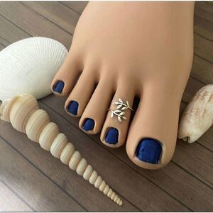 Sterling Silver Wrap Around Leaf Toe Ring